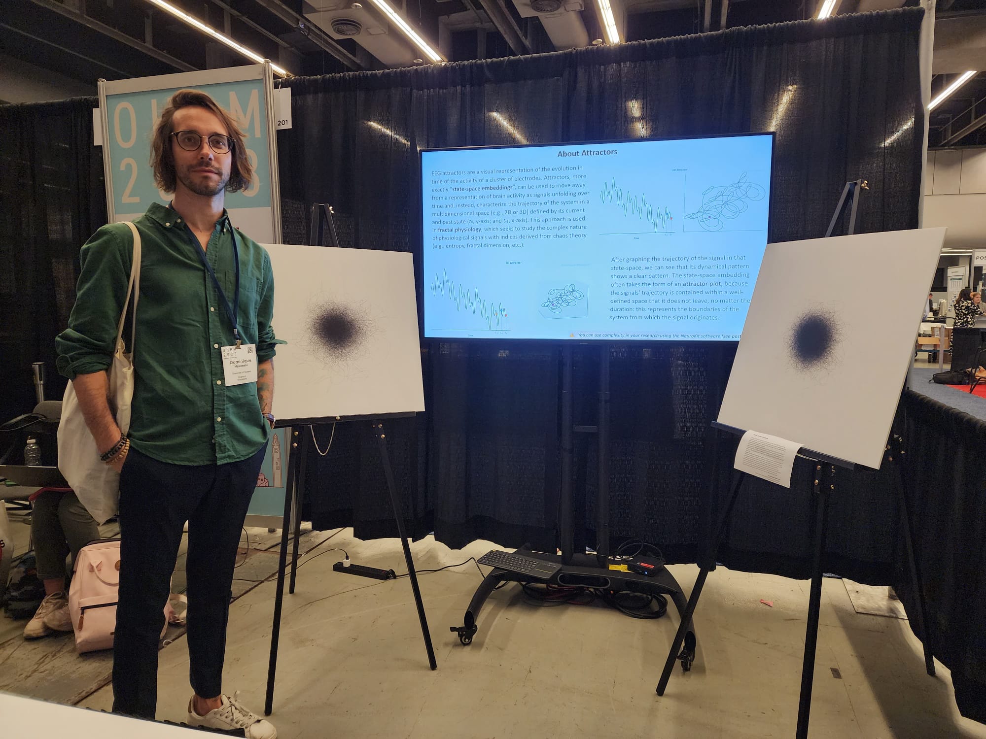 OHBM Montréal: Dom exposing 'NeuropsyXart'