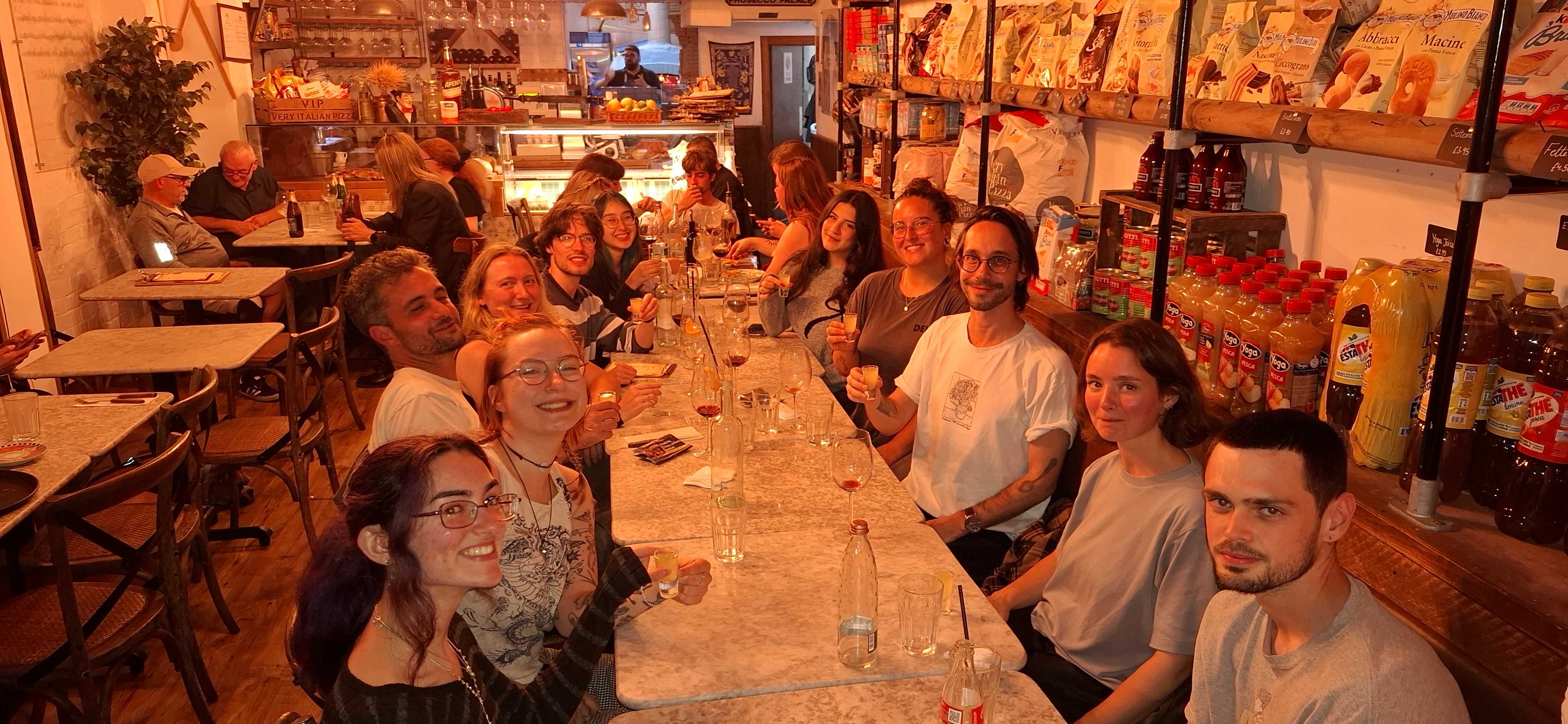 First lab dinner with the new lab members
